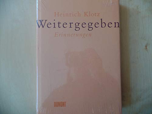 9783770150816: Weitergegeben: Erinnerungen