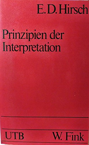 Stock image for PRINZIPIEN DER INTERPRETATION for sale by German Book Center N.A. Inc.