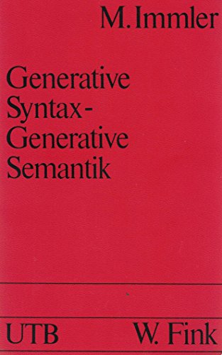 Stock image for Generative Syntax, generative Semantik. for sale by Gabis Bcherlager