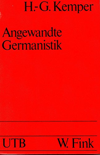 Stock image for ANGEWANDTE GERMANISTIK Materialien zu einer kasuistischen Didaktik for sale by German Book Center N.A. Inc.