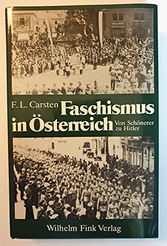 9783770514809: Faschismus in sterreich. Von Schnerer zu Hitler