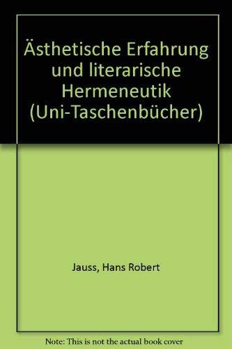 Stock image for sthetische Erfahrung und literarische Hermeneutik 1 for sale by Antiquariat Walter Nowak