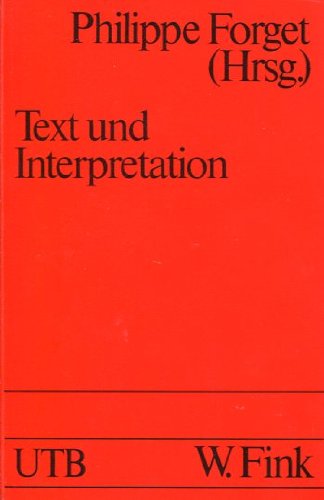 9783770523627: Text und Interpretation (UTB fr Wissenschaft 1257)