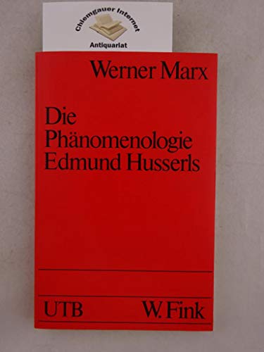 Stock image for Die Phnomenologie Edmund Husserls. Eine Einfhrung for sale by medimops