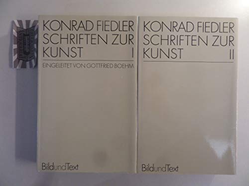 9783770526970: Schriften Zur Kunst: Band I Und II (Bild Und Text)