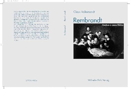 9783770540020: Rembrandt. Anatomie eines Bildes