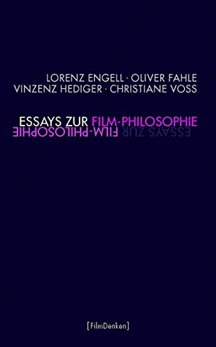 9783770555352: Essays zur Film-Philosophie.