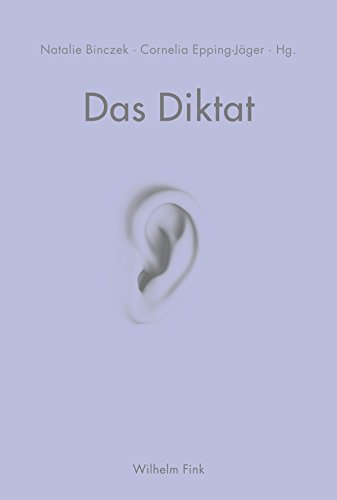 Stock image for Das Diktat. Phono-graphische Verfahren der Aufschreibung. for sale by Antiquariat Logos