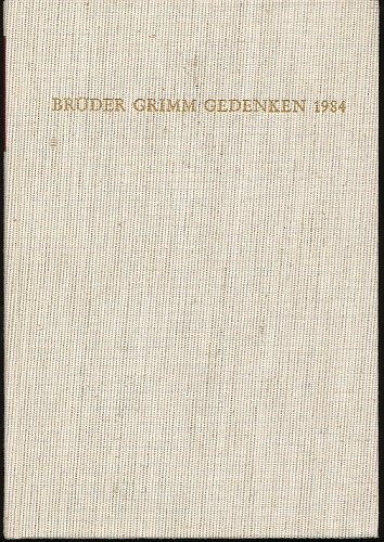 Stock image for Brder Grimm Gedenken. Band 4. for sale by Antiquariat & Verlag Jenior