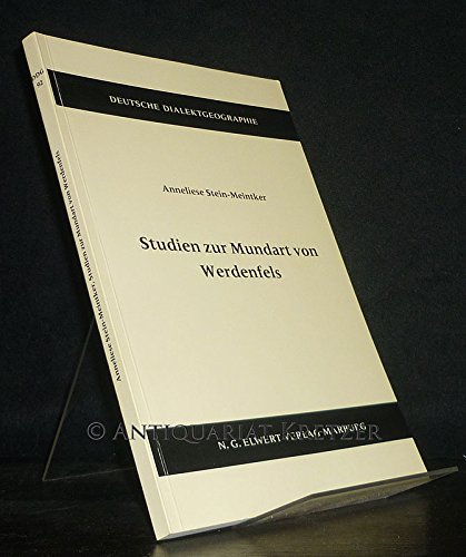 9783770809882: Studien zur Mundart von Werdenfels (Deutsche Dialektgeographie)