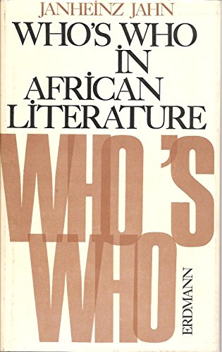 9783771101534: Title: Whos who in African literature biographies works c