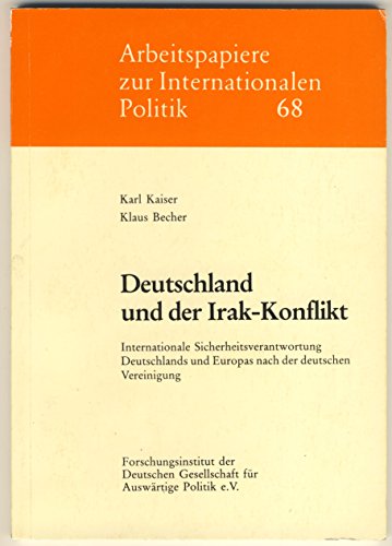 Imagen de archivo de Die Zukunft der deutschen Auenpolitik; Arbeitspapiere zur Internationalen Politik 72 a la venta por Marlis Herterich