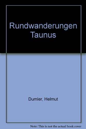 Imagen de archivo de Rundwanderungen Taunus a la venta por medimops