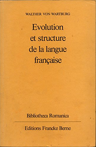 9783772000133: Evolution et structure de la langue française