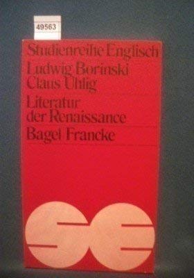 9783772011511: Literatur der Renaissance