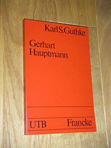 9783772012921: Gerhart Hauptmann. Weltbild im Werk