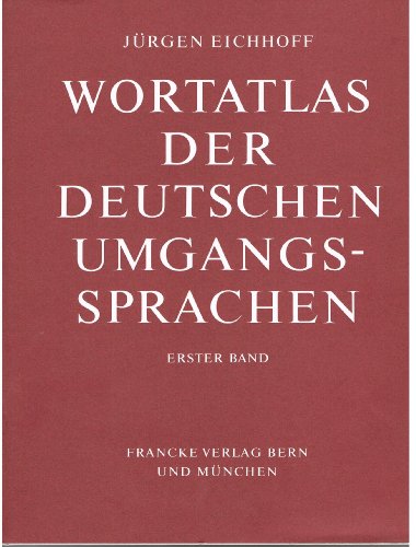 9783772013379: Wortatlas der deutschen Umgangssprachen