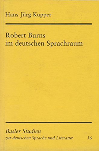 9783772013751: Robert Burns im deutschen Sprachraum