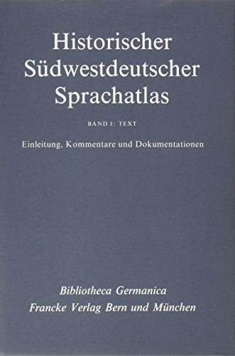 9783772014406: Historischer Sdwestdeutscher Sprachatlas: Aufgrund von Urbaren des 13. bis 15. Jahrhunderts