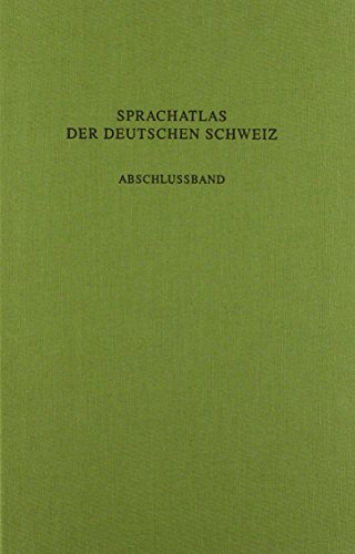 9783772019999: Sprachatlas der deutschen Schweiz: Sprachatlas der deutschen Schweiz, Abschlubd.