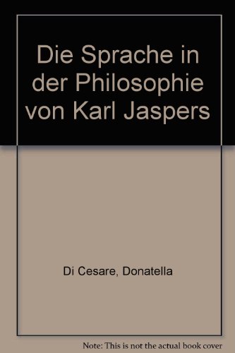 Beispielbild fr Die Sprache in der Philosophie von Karl Jaspers. zum Verkauf von SKULIMA Wiss. Versandbuchhandlung