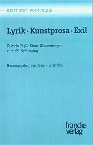 9783772080678: Lyrik. Kunstprosa. Exil.