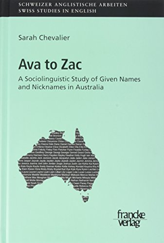 Ava to Zac. A Sociolinguistic Study of Given Names and Nicknames in Australia.