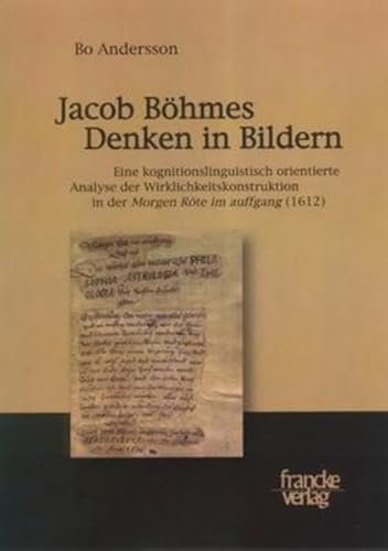 9783772082337: Andersson, B: Jacob Bhmes Denken in Bildern