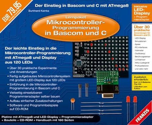 9783772358975: Lernpaket Mikrocontroller-Programmierung: Der Einstieg in Bascom und C mit ATmega8