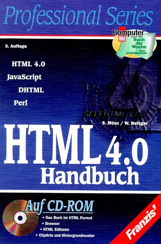 Beispielbild fr HTML 4.0 Handbuch : HTML 4.0, JavaScript, DHTML, Perl zum Verkauf von Buchpark
