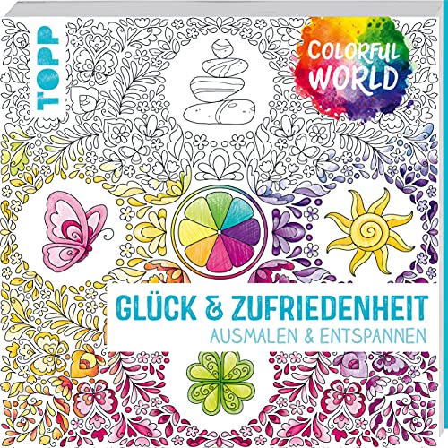 Beispielbild fr Colorful World - Glck & Zufriedenheit: Ausmalen & entspannen zum Verkauf von medimops