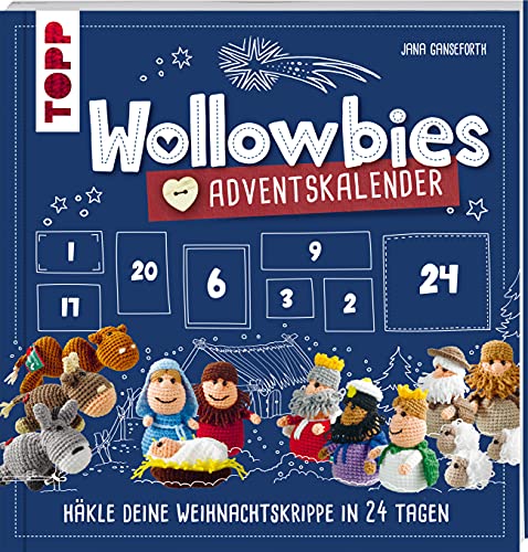 Beispielbild fr Wollowbies Adventskalender: Hkle deine Weihnachtskrippe in 24 Tagen zum Verkauf von medimops