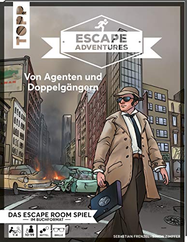 Imagen de archivo de Escape Adventures ? Von Agenten und Doppelgngern: Das ultimative Escape-Room-Erlebnis jetzt auch als Buch! Mit Agentenbrille fr 1-4 Spieler. 90 Minuten Spielzeit a la venta por medimops