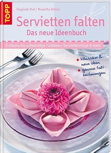 Stock image for Servietten falten - das neue Ideenbuch: Klassiker, neue Ideen, genaue Faltzeichnungen for sale by medimops