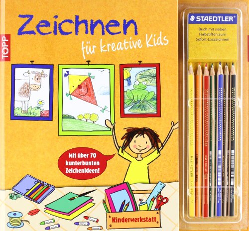 Beispielbild fr Kinderwerkstatt Zeichnen fr kreative Kids: Mit ber 70 kunterbunten Zeichenideen zum Verkauf von medimops