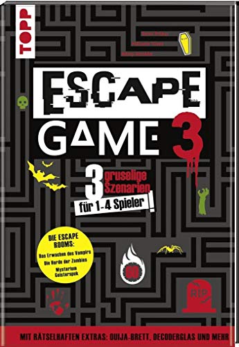 Beispielbild fr Escape Game 3 HORROR: 3 gruselige Escape Rooms ab 16: Das Erwachen des Vampirs, Die Horde der Zombies, Mysterium Geisterspuk zum Verkauf von medimops