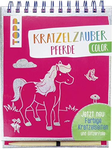 Beispielbild fr Kratzelzauber Color Pferde: Jetzt neu: Farbige Kratzelseiten und Glitzerfolie zum Verkauf von medimops