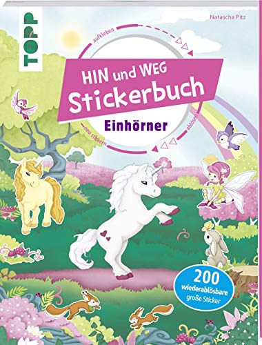 Stock image for Das Hin-und-weg-Stickerbuch. Einhrner -Language: german for sale by GreatBookPrices