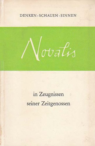 Novalis in Zeugnissen seiner Zeitgenossen - Unknown Author
