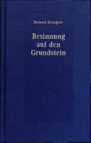 Beispielbild fr Besinnung auf den Grundstein zum Verkauf von medimops