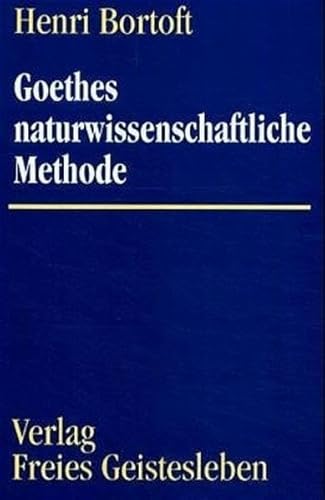 Imagen de archivo de Goethes naturwissenschaftliche Methode a la venta por medimops