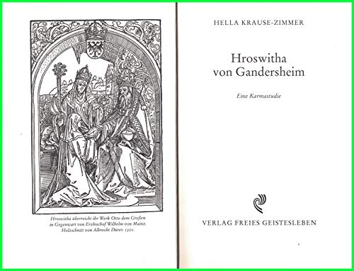 Imagen de archivo de Hroswitha von Gandersheim: Eine Karmastudie a la venta por BuchKaffee Vividus e.K.