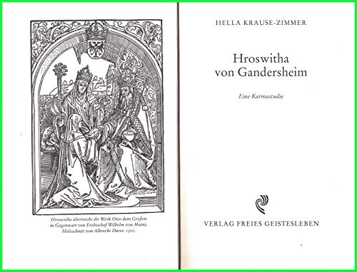 Stock image for Hroswitha von Gandersheim: Eine Karmastudie for sale by BuchKaffee Vividus e.K.