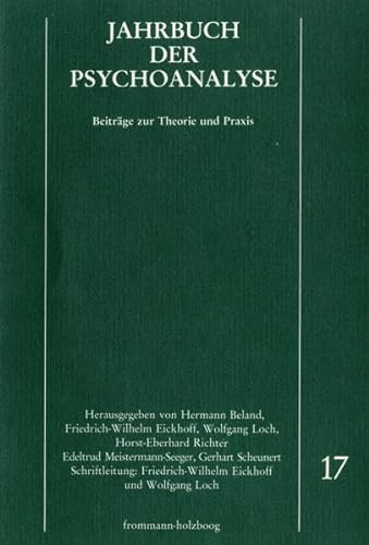 Beispielbild fr Jahrbuch Der Psychoanalyse / Band 17 (German Edition) zum Verkauf von Wonder Book