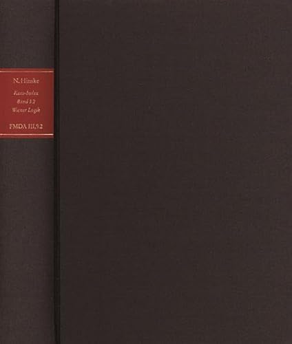 Imagen de archivo de Kant-Index / Section 1: Indices zum Kantschen Logikcorpus, Bd 5/ Teilband 2/ "Stellenindex und Konkordanz zur "Wiener Logik": Stellenindex und Konkordanz zur Wiener Logik. Konkordanz, Zqweite Halfte (F-Z), und Sonderindices a la venta por Zubal-Books, Since 1961