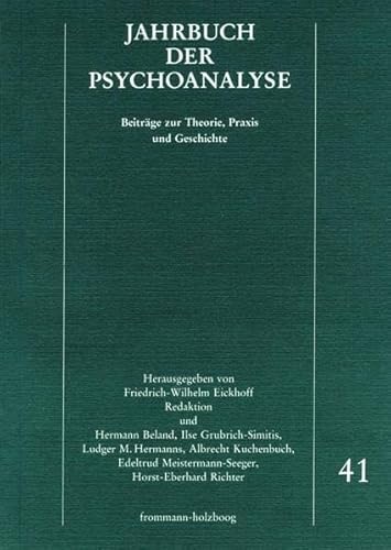 Beispielbild fr Jahrbuch der Psychoanalyse / Band 41 zum Verkauf von medimops