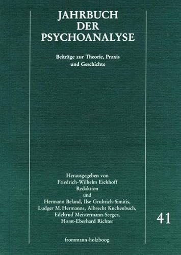 Imagen de archivo de Jahrbuch der Psychoanalyse / Band 41 a la venta por medimops