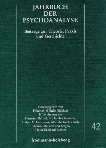 Beispielbild fr Jahrbuch der Psychoanalyse / Band 42 zum Verkauf von medimops