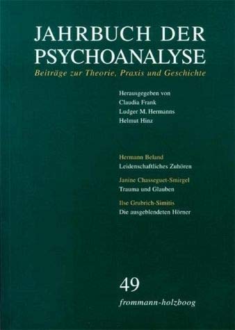 Beispielbild fr Jahrbuch der Psychoanalyse / Band 49 zum Verkauf von medimops