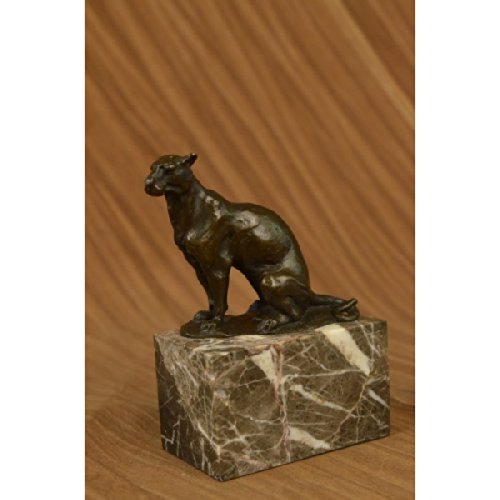9783773000033: Signed Bugatti Book End Bookend Cougar Mountain Lion Bronze Sculpture Statue